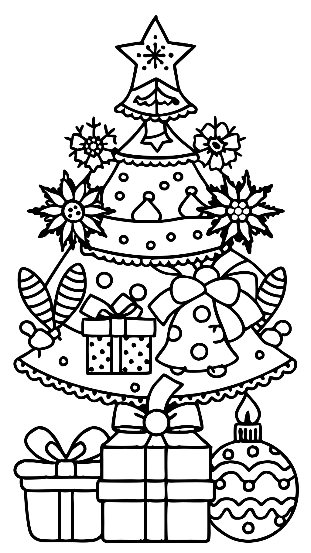 coloriage de Noël adulte